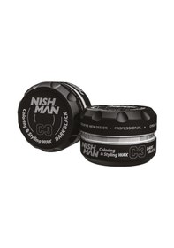 Resim NISHMAN Saç Şekillendirici Renklendirici Wax Siyah Renk C3 100ml 