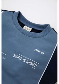 Resim DeFacto Erkek Bebek 2'li Takım Baskılı Sweatshirt Beli Lastikli Jogger Eşofman Altı D2938A524WNIN34 
