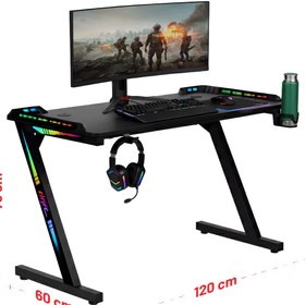 Resim DRİFT Aura RGB Ledli Oyuncu Masası 