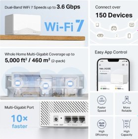 Resim Mercusys Halo H25be Be3600 Wıfı-7 Dual Band Router 2-li Paket 