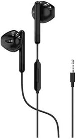 Resim Özel Tasarım Kablolu Kulaklık, 3.5 mm Jack, Mikrofonlu, Siyah 
