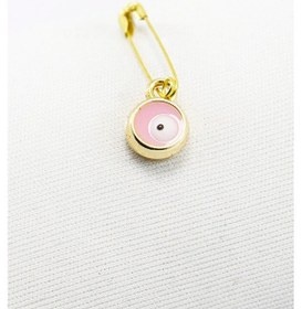 Resim Gelin Bohçası Bebek Mevliti Metal Pembe Nazar Boncuklu Çengelli İ 