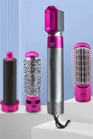 Resim 5 İ 1 Arada Saç Şekillendirici Set Bukle, Düzleştirme, Kurutma Ve Hacim Verici Başlıklarla Profesyonel Bakım 