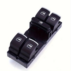 Resim VW Golf 5 6 Gti Mk5 Mk6 Jetta Tiguan Passat B6 Cc Seat Leon Mk2 Fabio Elektrikli Pencere Kontrolü Anahtarı Kontrol Düğmesi, Sol Yerleştirme, Oda Elektrikli/Sert Kablolama, ≤36V Çalışma Voltajı, Pilsiz 