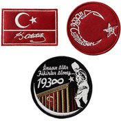 Resim Ex Patch Atatürk 10 Kasım Peç Seti 8 X 5 Cm 