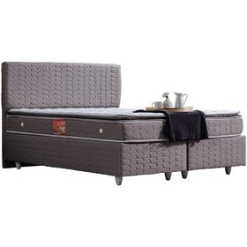 Resim Setaymobilya Baza Stella Çift Kişilik Baza + Başlık+Real Pedli Ortopedik Yatak 