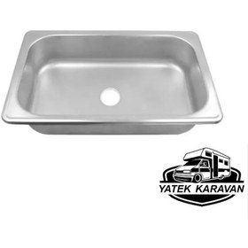 Resim Paslanmaz Dikdörtgen Evye 27 X 33 X 15 Cm Yatek Karavan Tekne 