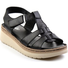 Resim Bambi Siyah Leather Kadın Sandalet K05087400603 Siyah 