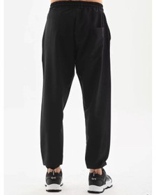 Resim Unisex Lastik Paçalı Eşofman Altı - Siyah Siyah 