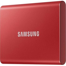 Resim Samsung 1TB T7 USB3.2 1050MB-1000MB-s Taşınabilir SSD Kırmızı MU-PC1T0R-WW 