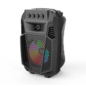 Resim Concord ZQS1430 Rgb Ledli FM Radyolu USB ve Mikrofon Girişli 4 İnç Bluetooth Hoparlör 