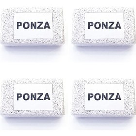 Resim Ayak Topuk Nasır Peeling için Doğal Ponza Taşı 4'lü 