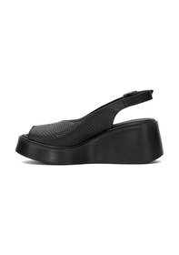 Resim Pierre Cardin Pc-54587 Kadın Hakiki Deri Dolgu Topuk Sandalet Siyah Siyah 