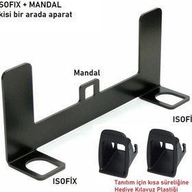 Resim Brk Robotics Design Brk Isofix Bebek Oto Koltuğu Aparatı Metal Braketi Her Araca Uygun "hediye Kılavuz Plastiği" 