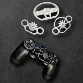 Resim Salıncak 3lü Set Ps4 Mini Direksiyon SİYAH Tek Kasa+3Direksiyon (Tam Ölçü) 