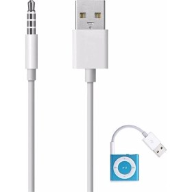 Resim Kuvars Apple iPod Shuffle Şarj Data Kablosu 3. 4. 5. Nesil Uyumlu Kablo 
