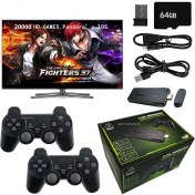 Resim Seyutech Nostalji Kablosuz Çift Kol Oyun Konsolu Uyumlu 4k-Hdmı 20000 Oyunlu 2.4g Retro Gaming Stick Atari 