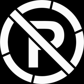 Resim Boyama Şablonu Park Yasaktır Kompozit 100x100cm 