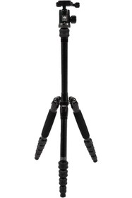 Resim Yıldızan Trler 5A seyahat üç ayaklı tripodu, alüminyum, siyah, yuvarlak başlıklı 1174074 