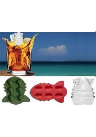 Resim Buz Kalıbı 6 Bölmeli Bomba Füze Şeklinde Buzluk Kalıbı Karışık 