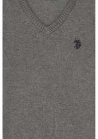 Resim U.s. Polo Assn. Erkek Çocuk Gri Melanj Kazak /triko 50315611-vr086 Gri Melanj 