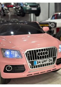 Resim Oyuncak's Öykü Bebek Dünyası Akülü Araba 12 Volt Audi Suv Pembe 