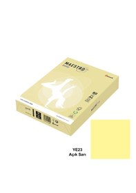 Resim Maestro Color A4 Renkli Fotokopi Kağıdı 80 Gr. 1 Koli 5 Paket Açık Sarı 