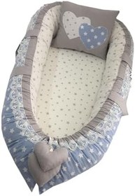 Resim Nest Mavi Yıldızlı Jaju-babynest Anne Yanı Bebek Yuvası 