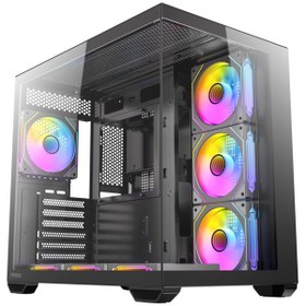 Resim Antec Cx Mirror Mid Tower Oyuncu Kasası Siyah 