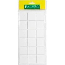 Resim Pacific Kare Yapışkanlı Beyaz Keçe 30 mm x 30 mm 21'li 
