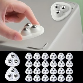 Resim 20 Kendinden yapışkanlı 360° Dönebilen Tekerlekler Paslanmaz Çelik Saklama - Ağır Hizmet Beyaz Plastik Mutfak ve Ofis Sandalyesi Tekerlekleri, Zeminde Pürüzsüz Rulo, Alet Gerektirmeyen Montaj, Zeminin Korunması, Üç Toplu Tekerlekler, Dönebilen Tekerlekler, Toplu Tekerlekler, Rulo Tekerlekler, Dönebilen Tekerlekler 