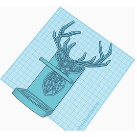 Resim Opencart Bastırıcı / Susturucu Tutucusu // Stag Head'li Susturucu Tutucusu 50mm Sadece Plastik Aparattır 