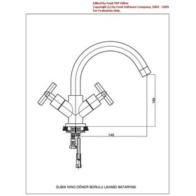 Resim Gpd Nino Döner Borulu Lavabo Bataryası Dlb05 