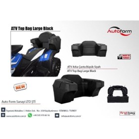 Resim Genel Markalar Atv Çantası Arka Lux 140 lt Siyah Kilitli Pe 