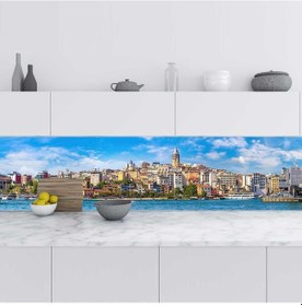 Resim Mutfak Tezgah Arası Folyo Fayans Kaplama Folyosu İstanbul Galata 