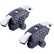 Resim Z01-2 Adet Abs Cep Telefonu Oyun Tetik R11 Pubg Gamepad Joystick Denetleyici Amaç Shooter L1r1 Alaşım Anahtar Düğmesi Iphone Uyumlu Android İçin 