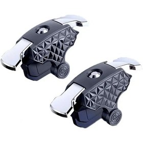 Resim Z01-2 Adet Abs Cep Telefonu Oyun Tetik R11 Pubg Gamepad Joystick Denetleyici Amaç Shooter L1r1 Alaşım Anahtar Düğmesi Iphone Uyumlu Android İçin 