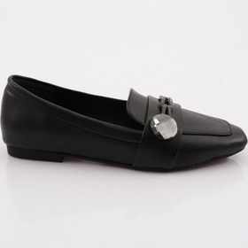 Resim Dgn 5002 Kadin Silver Taş Aksesuarli Babet 5002-1423-R1534 Siyah 