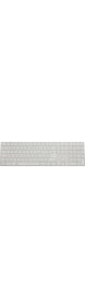 Resim NY Home Keyboard 2 A1843 Numerik Türkçe Q Klavye Koruyucu - Us Ansı Enter Uyumu ile Türkçe Yapma Kaplama Ultra Ince Silikon Keyboard Cover Toz ve Sıvı Koruma Şeffaf 