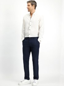 Resim Kiğılı Relaxed Fit Rahat Kesim Likralı Kanvas / Chino Pantolon 