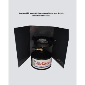 Resim Uygun Sepetim Taşınabilir Kamp Ocağı Seti Pişirme Alanı Ayarlanabilir Alev - UY002F-6CBGH3 