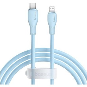 Resim Baseus Pudding 1.2 M Hızlı Şarj Özellikli Type-C to Lightning 20 W Kablo Mavi 