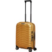 Resim Samsonite Proxis - Spinner Sarı 4 Tekerlekli Körüklü Kabin Boy Valiz 55 cm 
