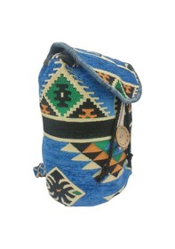 Resim Anatolian Carpet Hand Made Design Sırt Çantası - Heybe Çanta - Düğmeli Mavi 