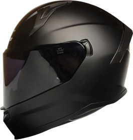 Resim Mts M 910 Güneş Vizörlü Dot/Ce Onaylı Full Face Motosiklet Kaskı Siyah 
