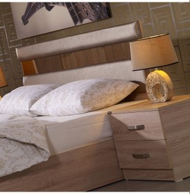 Resim Pasific Home Milas 2 Çekmeceli Komodin Meşe 
