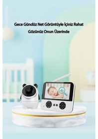 Resim Ekranlı Kablosuz Bebek İzleme Kamerası Gece Görüşlü Ve Sesli Uyarılı 