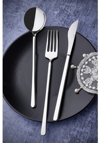 Resim Destino Milano 84 Parça Çatal Bıçak Kaşık Takımı Çelik 