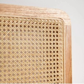 Resim Napolyon Doğal Ahşap Hazeranlı Yatak Başlığı 