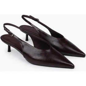 Resim Kadın Luna Bordo Cilt Stiletto 
